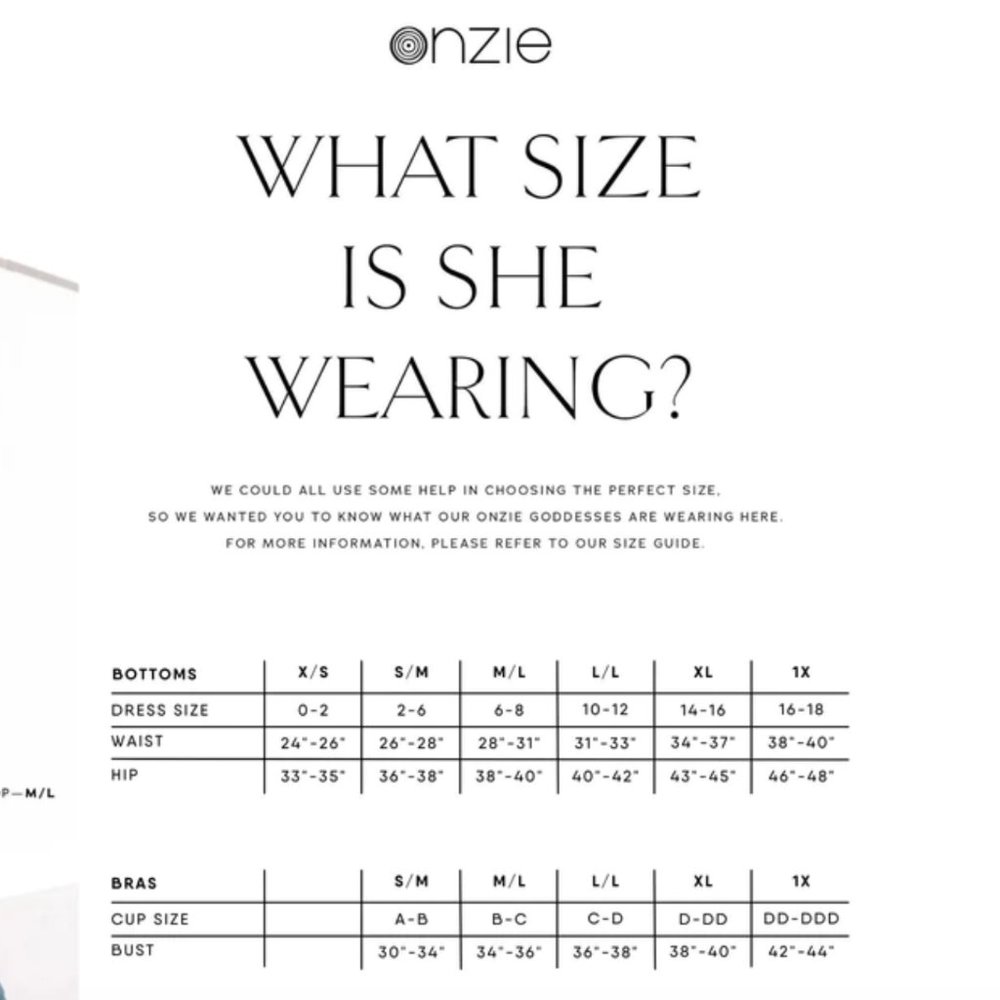 NWOT Onzie Set 🧘🏻‍♀️ Eco Luxe Leggings and Bra - S/M - Picture 7 of 7